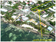 plan aerien bungalows Alizes guadeloupe sainte-anne