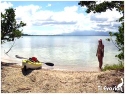 plage, ilet