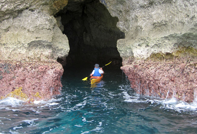 Guadeloupe kayak Rando-Peyi exploration grotte en mer